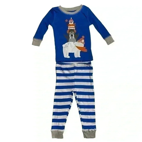 Koala Kids Boys 12 Months Arctic Animal Friends 4 Piece Pajama Set NWT - Picture 2 of 5